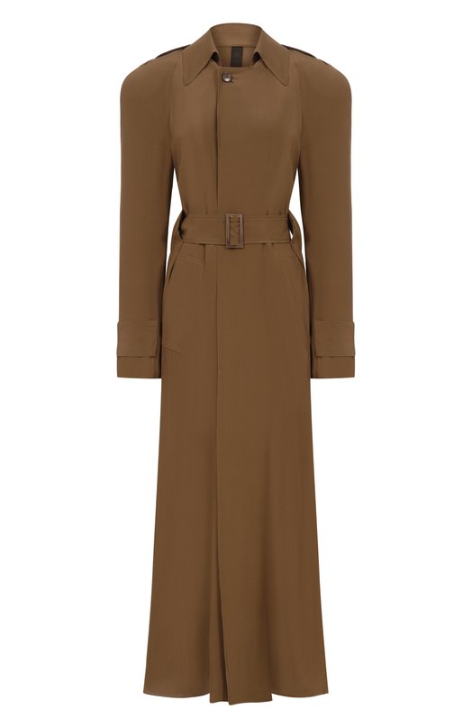 Шелковый тренч Petar Petrov S26TM3 Хаки S26TM3