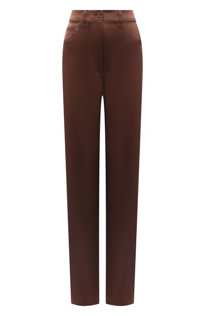 Женские брюки NANUSHKA, арт. DREW_BR0WN_SLIP SATIN