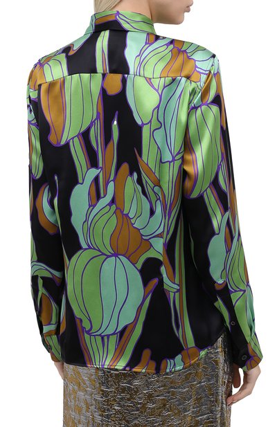 Шелковая рубашка DRIES VAN NOTEN, арт. 202-10764-1135, фото 4