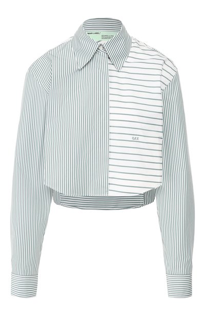 Женская хлопковая рубашка OFF-WHITE, арт. 0WGA040R19A550749943