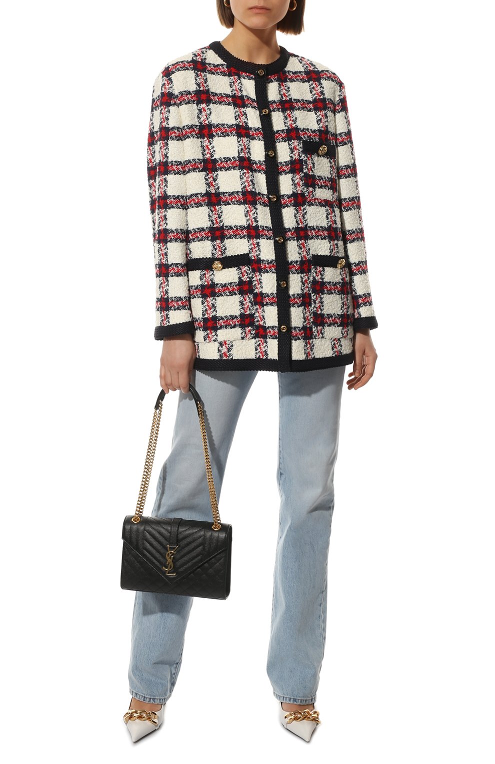 Сумка monogram envelope medium SAINT LAURENT, арт. 600185/B0W91, фото 3