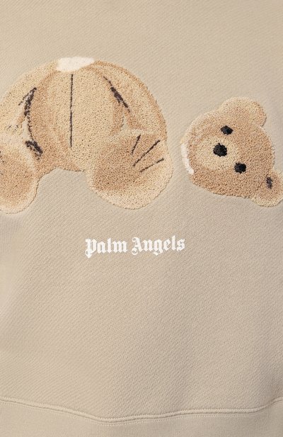 Хлопковый свитшот PALM ANGELS бежевого цвета по цене 79950 руб., арт. PWBA016C99FLE0026160, фото 5 Хлопковый свитшот PALM ANGELS, арт. PWBA016C99FLE0026160, фото 5