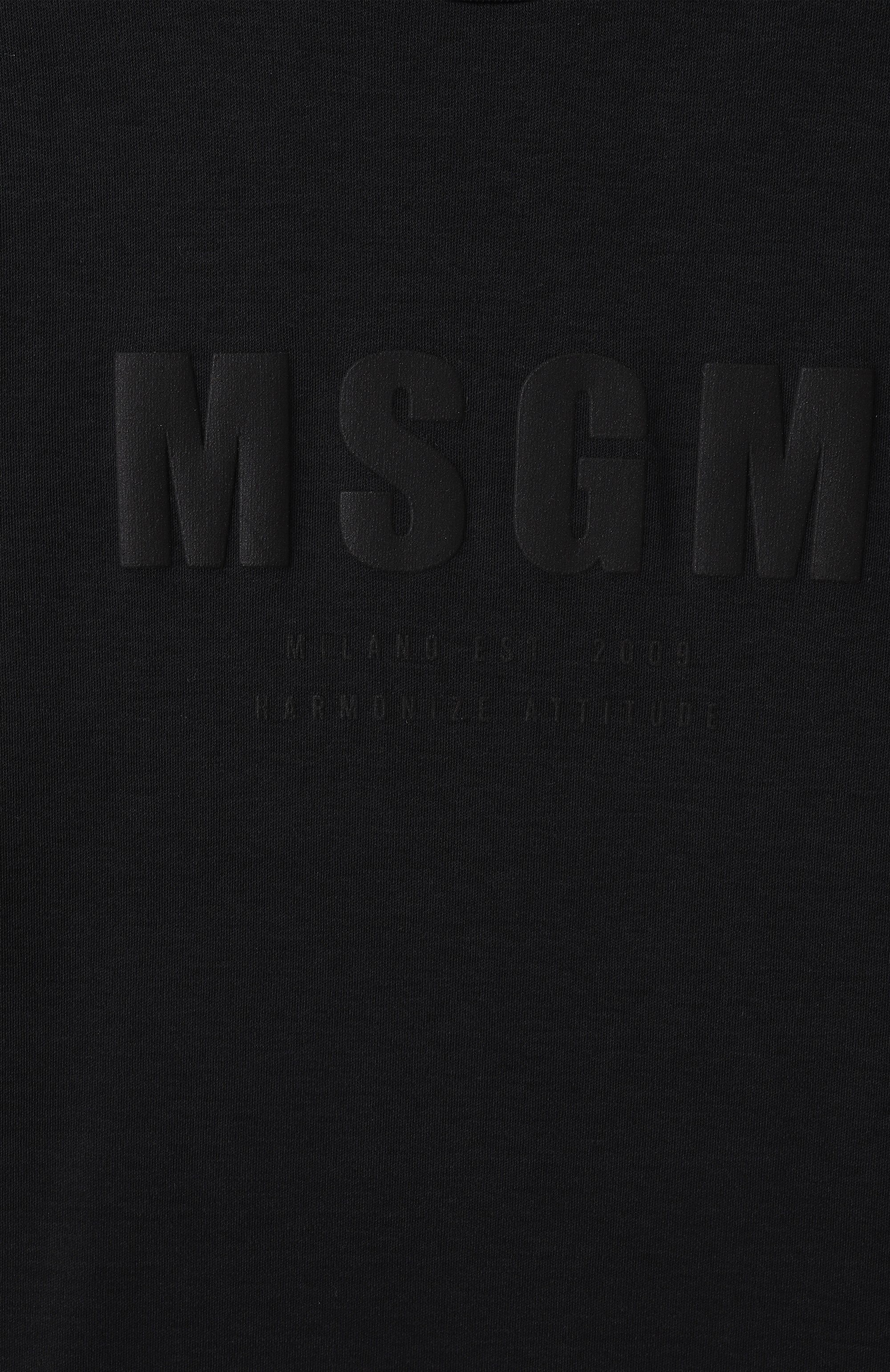 Хлопковая футболка MSGM KIDS, арт. S5MSJUTH170, фото 3