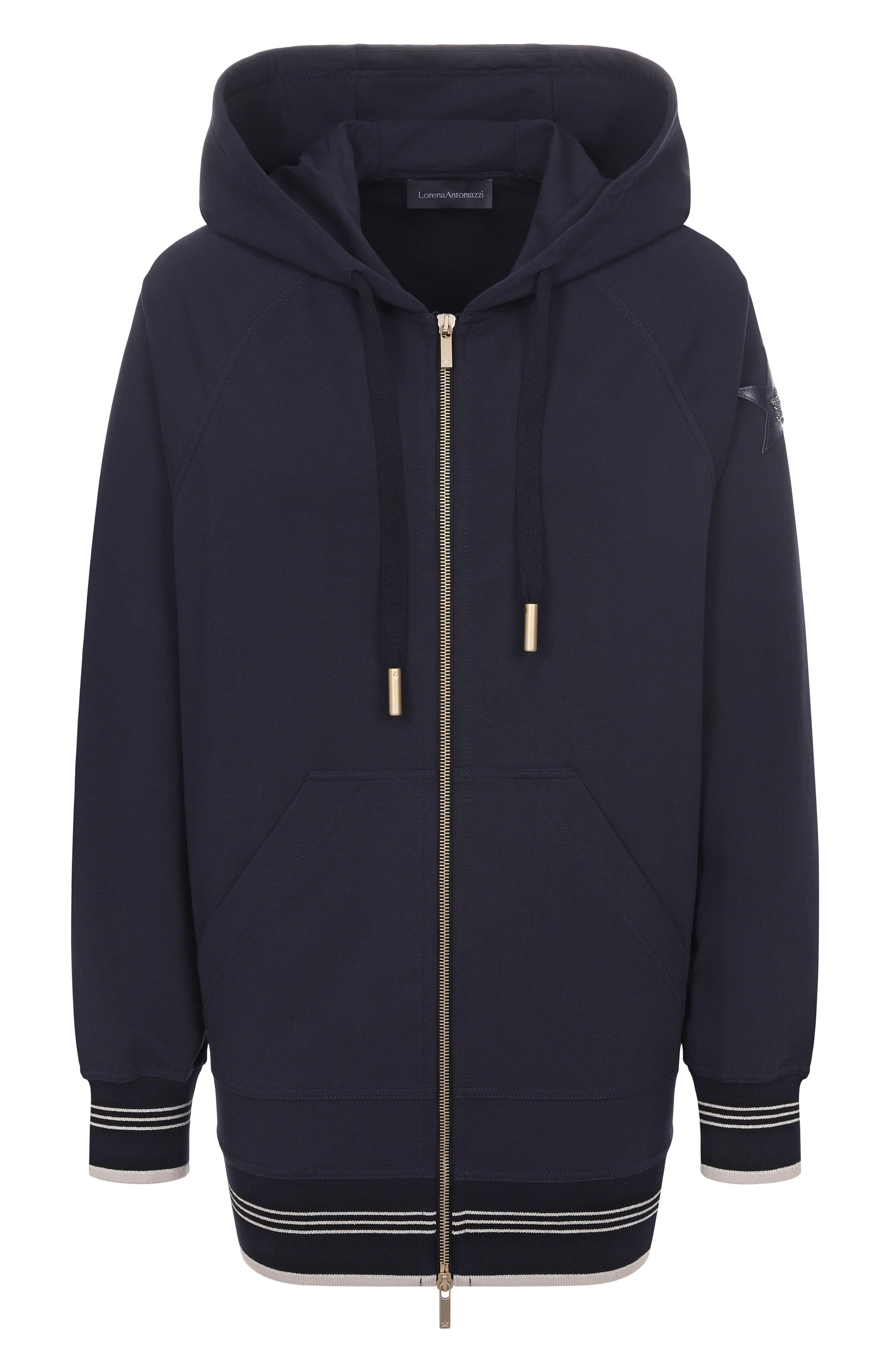 Хлопковая толстовка LORENA ANTONIAZZI, арт. FE07/9999, фото 1