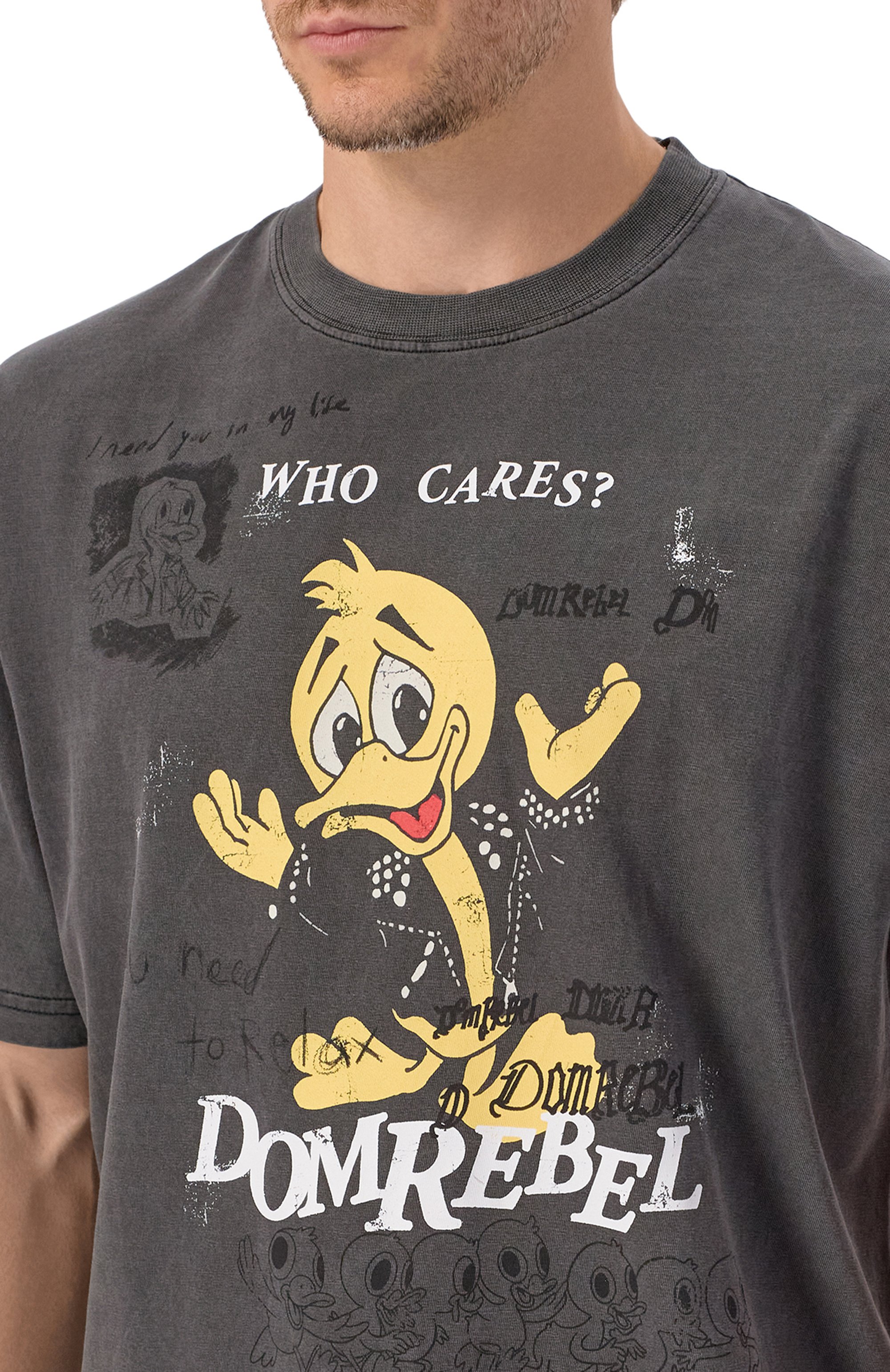 Хлопковая футболка DOMREBEL, арт. M WH0 CARES/T-SHIRT, фото 5