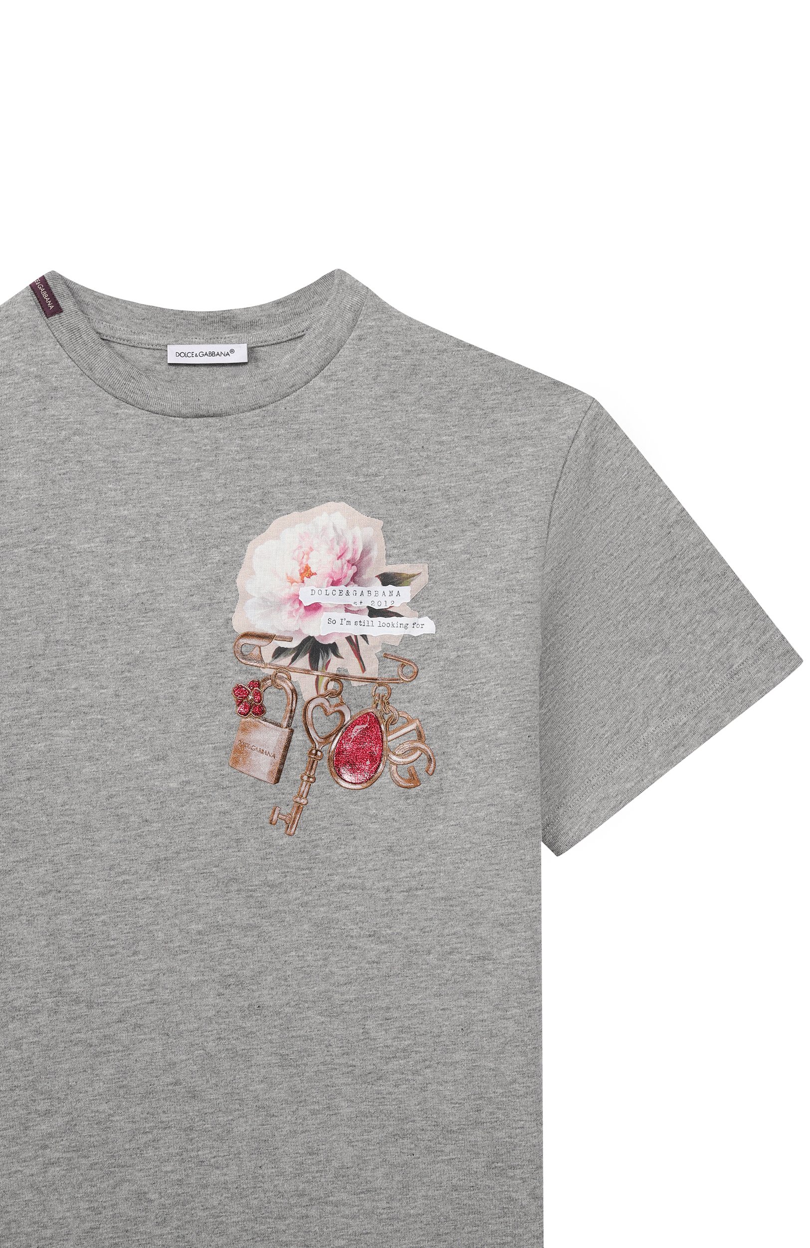 Хлопковая футболка DOLCE & GABBANA, арт. L5JTNL/G7QNU, фото 3