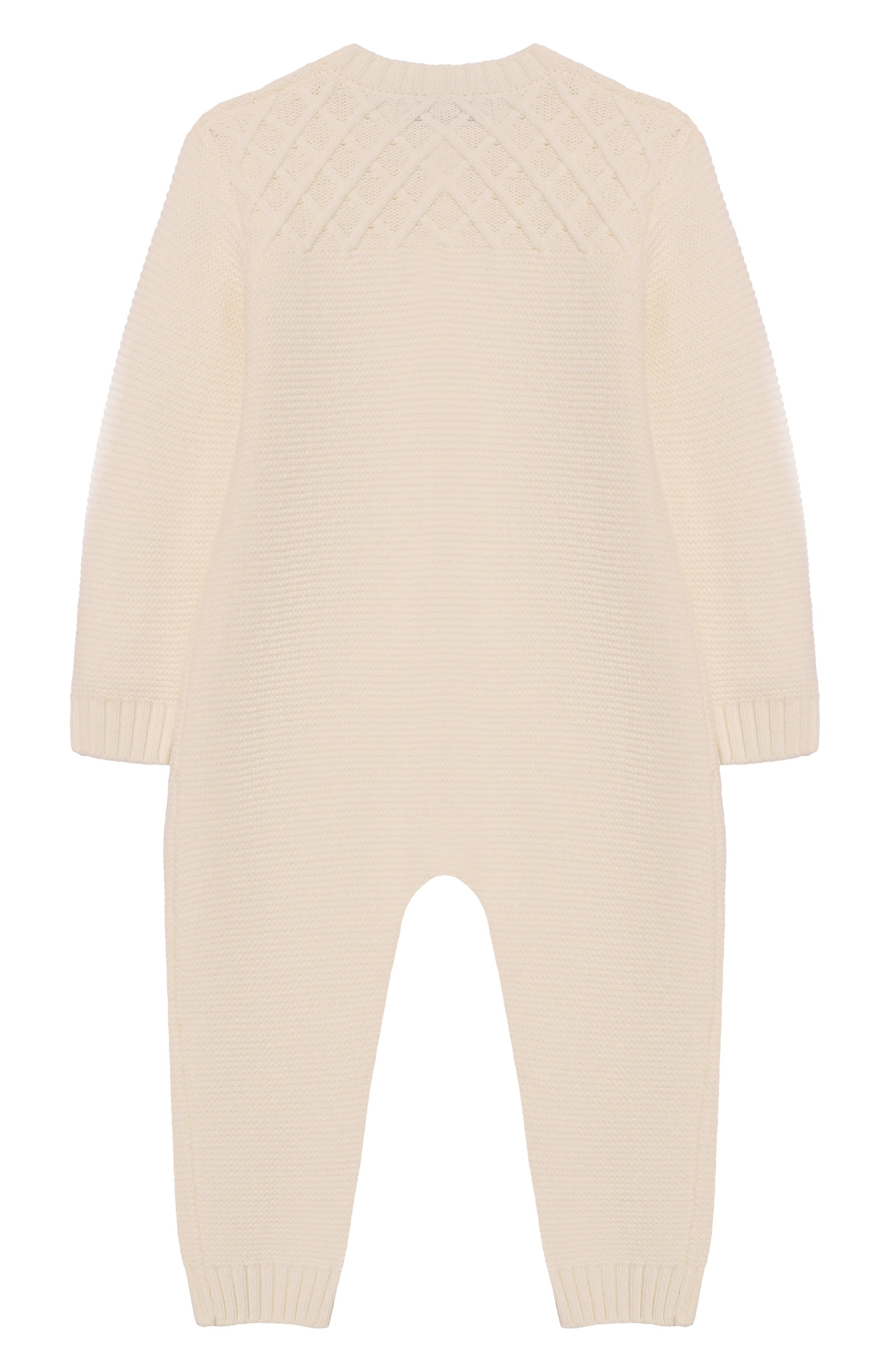 Шерстяной комбинезон MOSCHINO кремового цвета по цене 28450 руб., арт. MUT04E/LHE68, фото 2 Шерстяной комбинезон MOSCHINO, арт. MUT04E/LHE68, фото 2