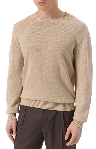 Джемпер из хлопка и кашемира CORNELIANI, арт. 25M598-2525176, фото 3