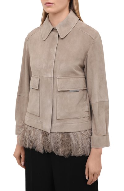 Замшевая куртка BRUNELLO CUCINELLI, арт. MPCAI2982, фото 3