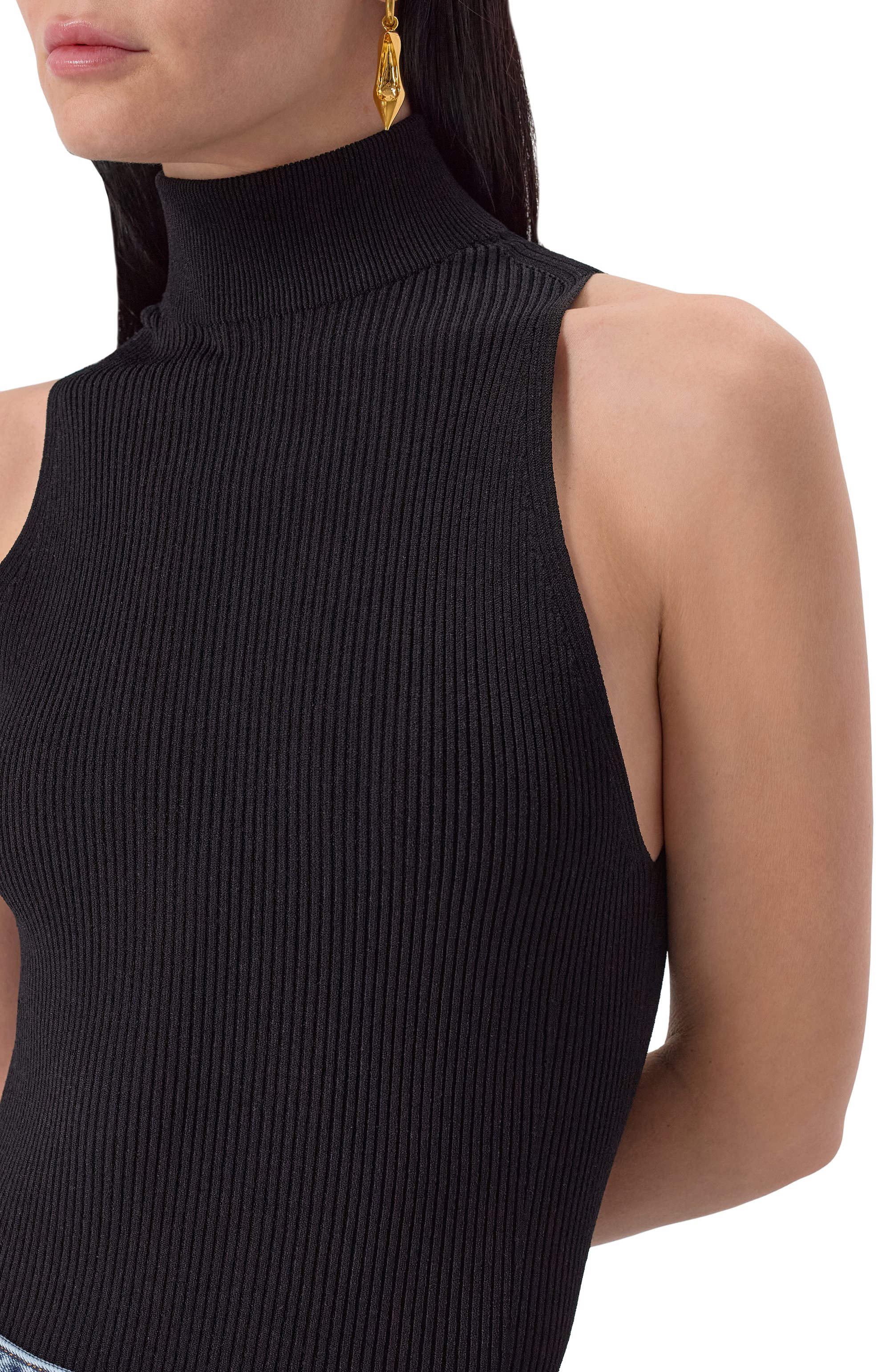 Боди из вискозы ALAIA, арт. AA9B0361K017A, фото 5