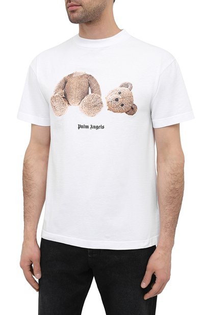 Хлопковая футболка PALM ANGELS, арт. PMAA001R21JER0010160, фото 3
