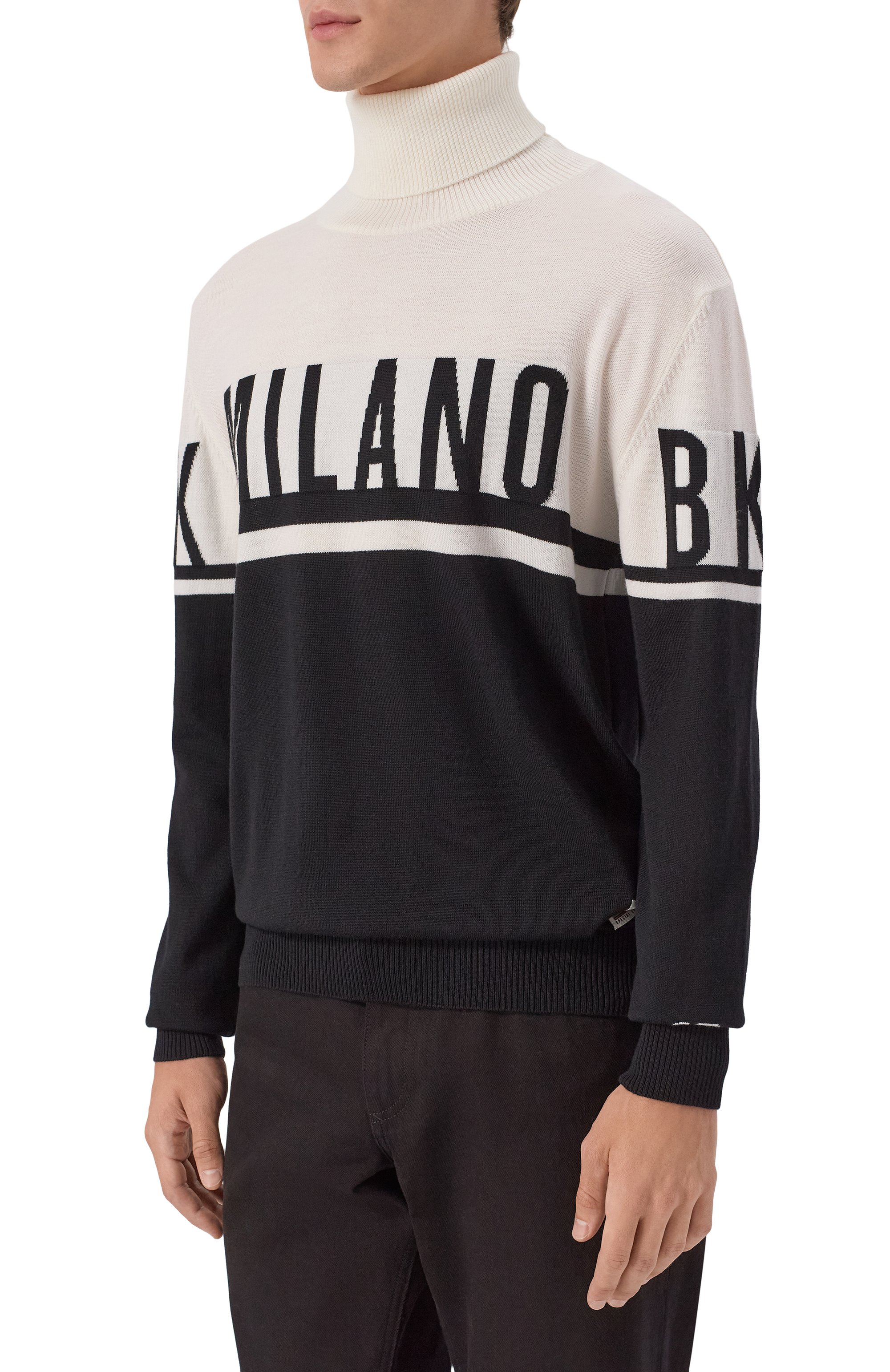 Шерстяная водолазка DIRK BIKKEMBERGS, арт. BMM1173, фото 3