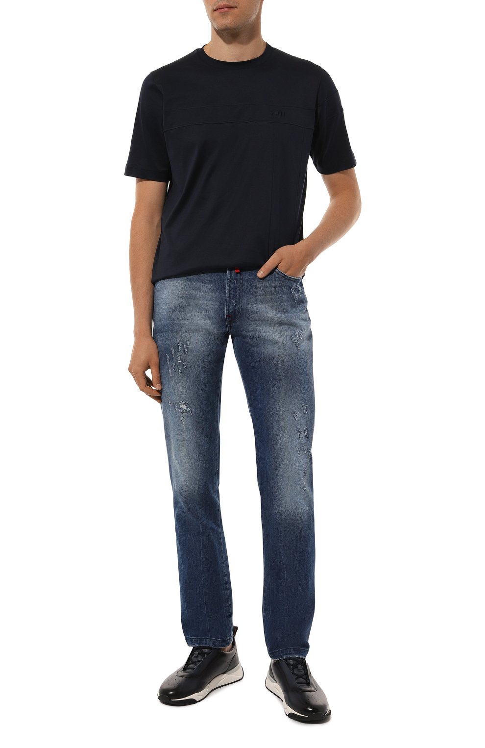 Кожаные кроссовки innova SANTONI, арт. MBIG22027BINTG0N, фото 2