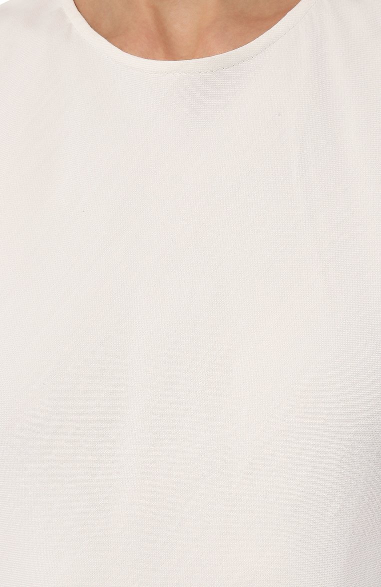 Женское платье из вискозы и льна ANTONELLI FIRENZE белого цвета, арт. L6601/935 | Фото 5 (Случай: Повседневный; Материал сплава: Проставлено; Длина Ж (юбки, платья, шорты): Миди; Материал внешний: Вискоза; Драгоценные камни: Проставлено; Женское Кросс-КТ: Платье-одежда; Стили: Кэжуэл)