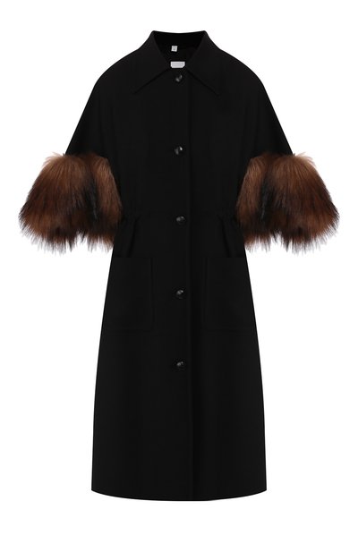 Женское шерстяное пальто inshore BURBERRY, арт. 8025219
