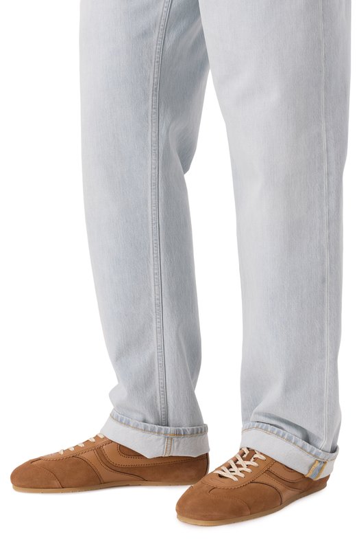 Замшевые кеды Dries Van Noten MS251/1503/126 Коричневый  MS251/1503/126 Фото 3