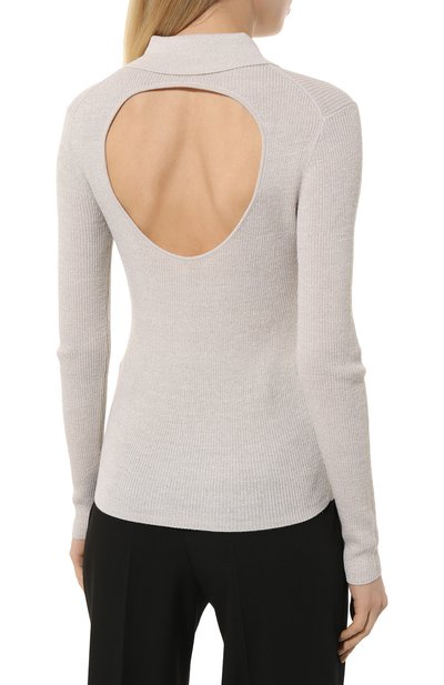 Шерстяное поло P.A.R.O.S.H. кремового цвета по цене 27800 руб., арт. L0ULUX-D540674, фото 4 Шерстяное поло P.A.R.O.S.H., арт. L0ULUX-D540674, фото 4