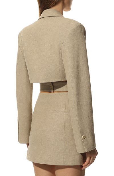 Льняное платье JACQUEMUS, арт. 221DR016-1029, фото 4