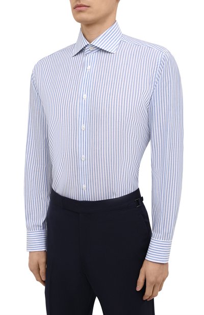 Сорочка из хлопка и льна BRIONI, арт. RCA10N/P005R, фото 3