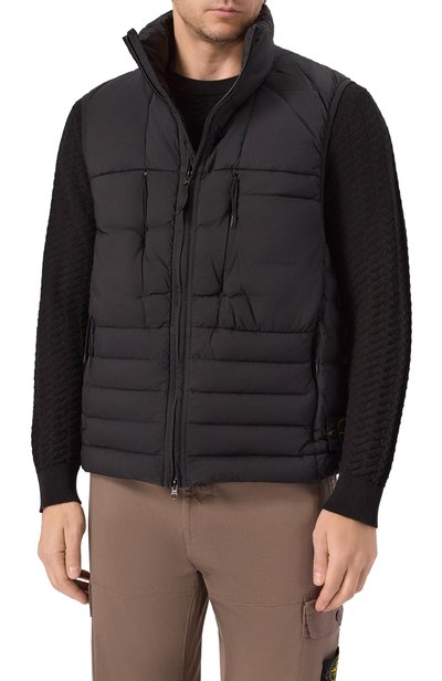 Утепленный жилет STONE ISLAND черного цвета по цене 88300 руб., арт. K2S15G100004/S0183, фото 3 Утепленный жилет STONE ISLAND, арт. K2S15G100004/S0183, фото 3