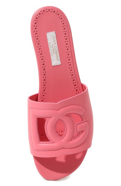 Кожаные шлепанцы DOLCE & GABBANA, арт. D11032/A1735/37-39, фото 4