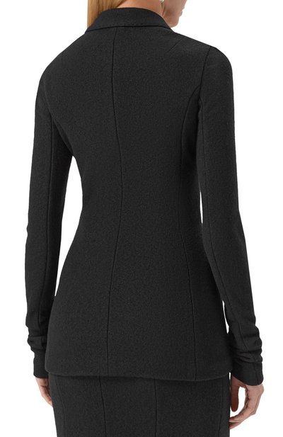 Шерстяной жакет DOLCE & GABBANA черного цвета по цене 257500 руб., арт. F27HDT/HU2BB, фото 4 Шерстяной жакет DOLCE & GABBANA, арт. F27HDT/HU2BB, фото 4