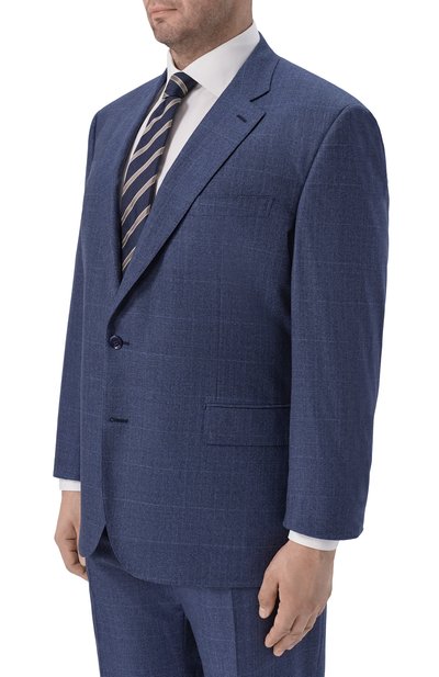 Шерстяной костюм STEFANO RICCI синего цвета по цене 799500 руб., арт. S1SF432220/W0019T/60-62, фото 2 Шерстяной костюм STEFANO RICCI, арт. S1SF432220/W0019T/60-62, фото 2