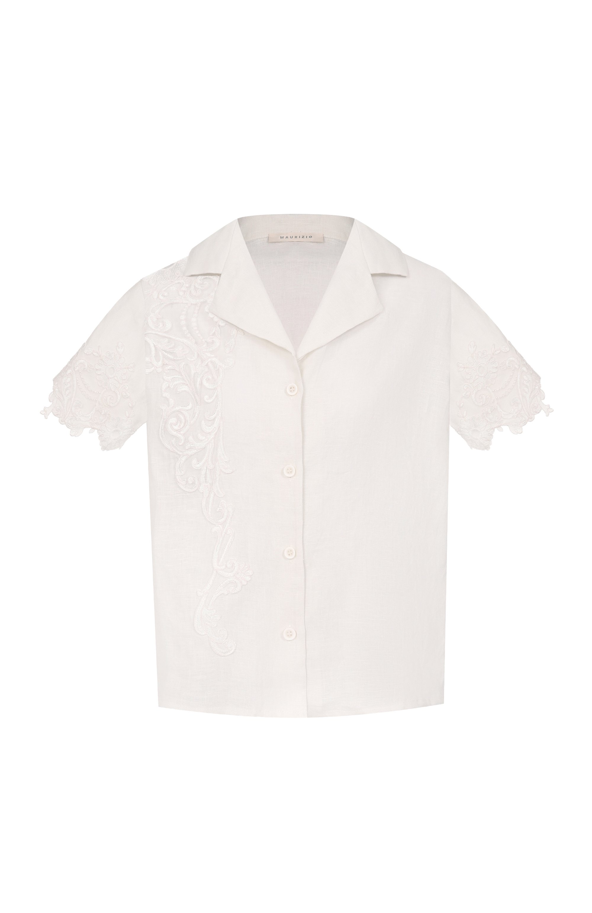 Рубашка изо льна и вискозы MAURIZIO, арт. W07220781, фото 1