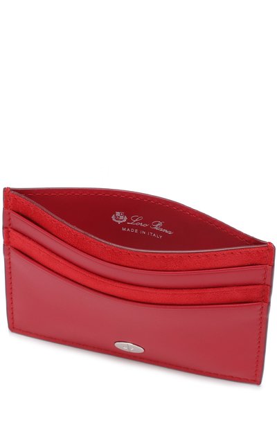 Кожаный футляр для кредитных карт LORO PIANA красного цвета по цене 25350 руб., арт. FAI0943, фото 3 Кожаный футляр для кредитных карт LORO PIANA, арт. FAI0943, фото 3
