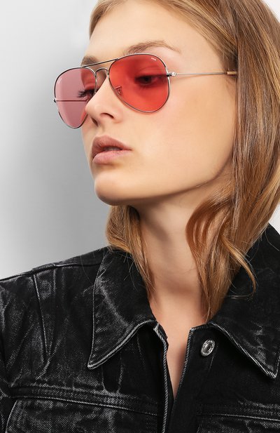 Солнцезащитные очки RAY-BAN розового цвета по цене 19950 руб., арт. 3025-9065V7, фото 2 Солнцезащитные очки RAY-BAN, арт. 3025-9065V7, фото 2