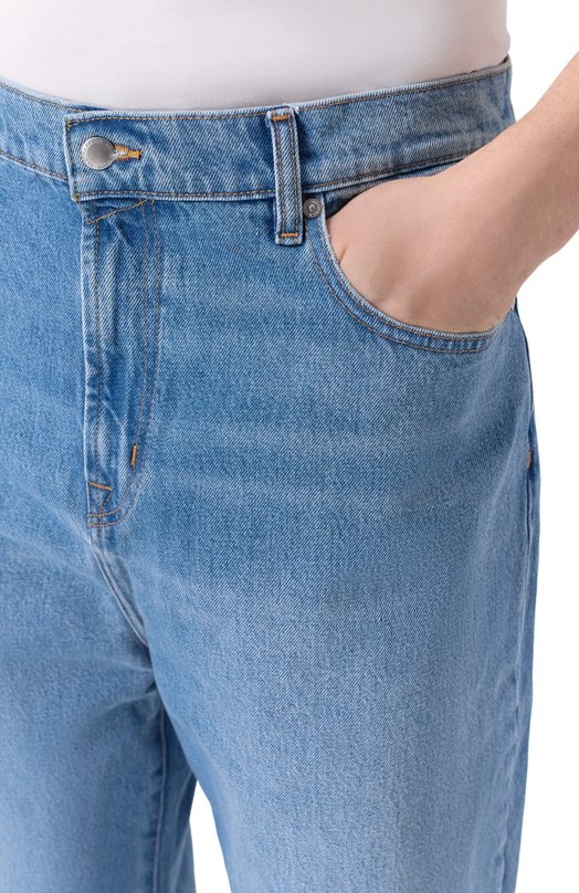 Джинсы Wide Leg 7 For All Mankind 7TI90E35-1DS Голубой  7TI90E35-1DS Фото 5