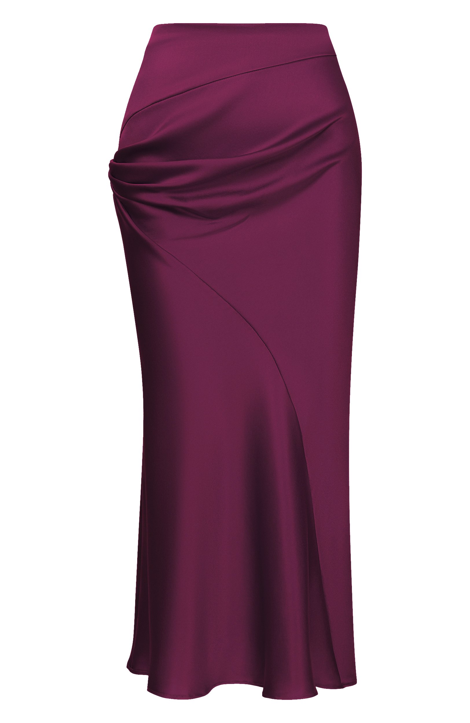 Шелковая юбка NINA RICCI фиолетового цвета по цене 98700 руб., арт. 26ACJU017/SE1415, фото 1 Шелковая юбка NINA RICCI, арт. 26ACJU017/SE1415, фото 1
