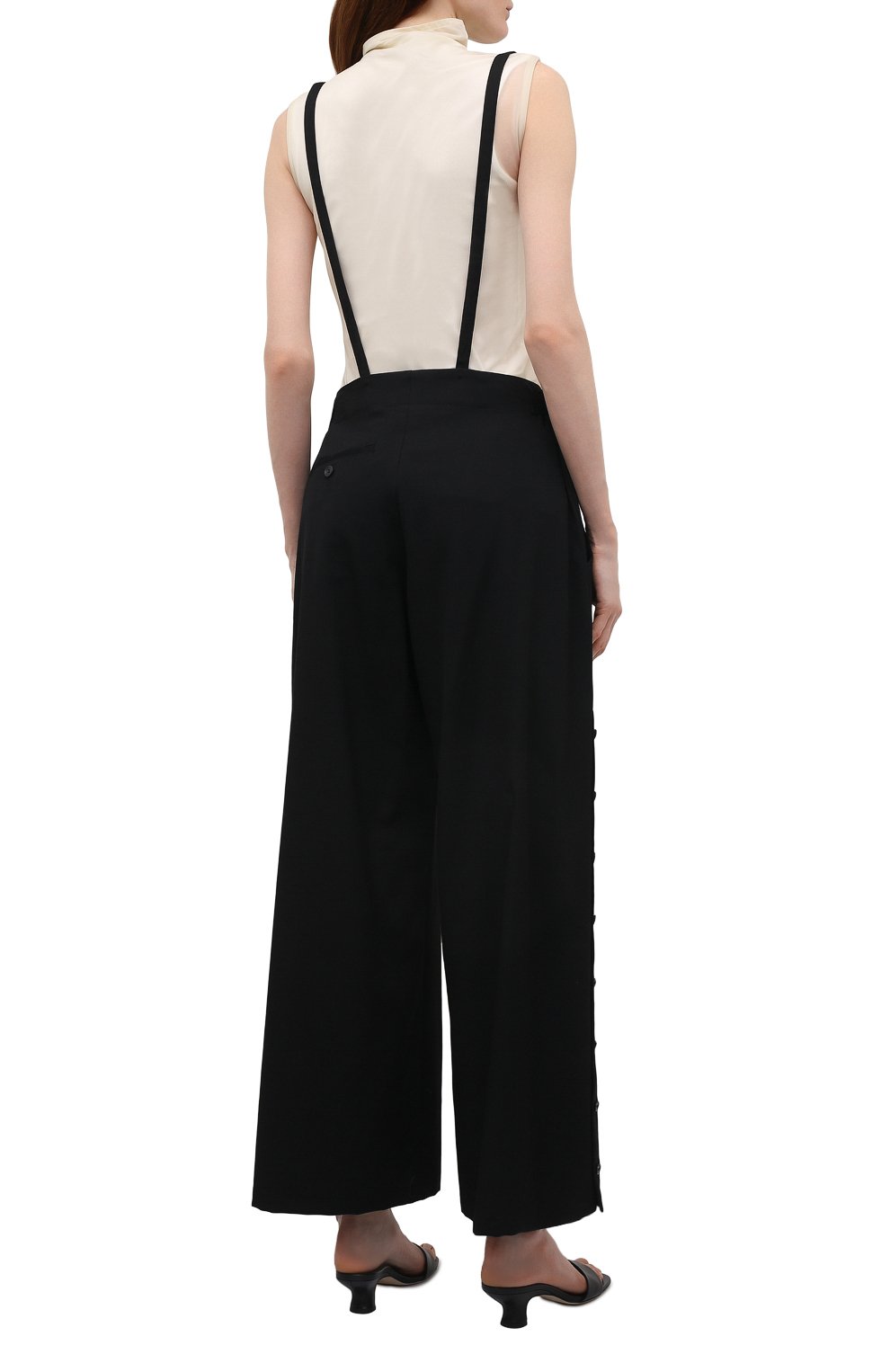 Шерстяные брюки YOHJI YAMAMOTO, арт. ND-P06-100, фото 4