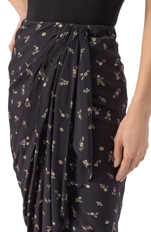 Юбка из вискозы Isabel Marant Etoile JU0313FA Чёрный  JU0313FA Фото 5