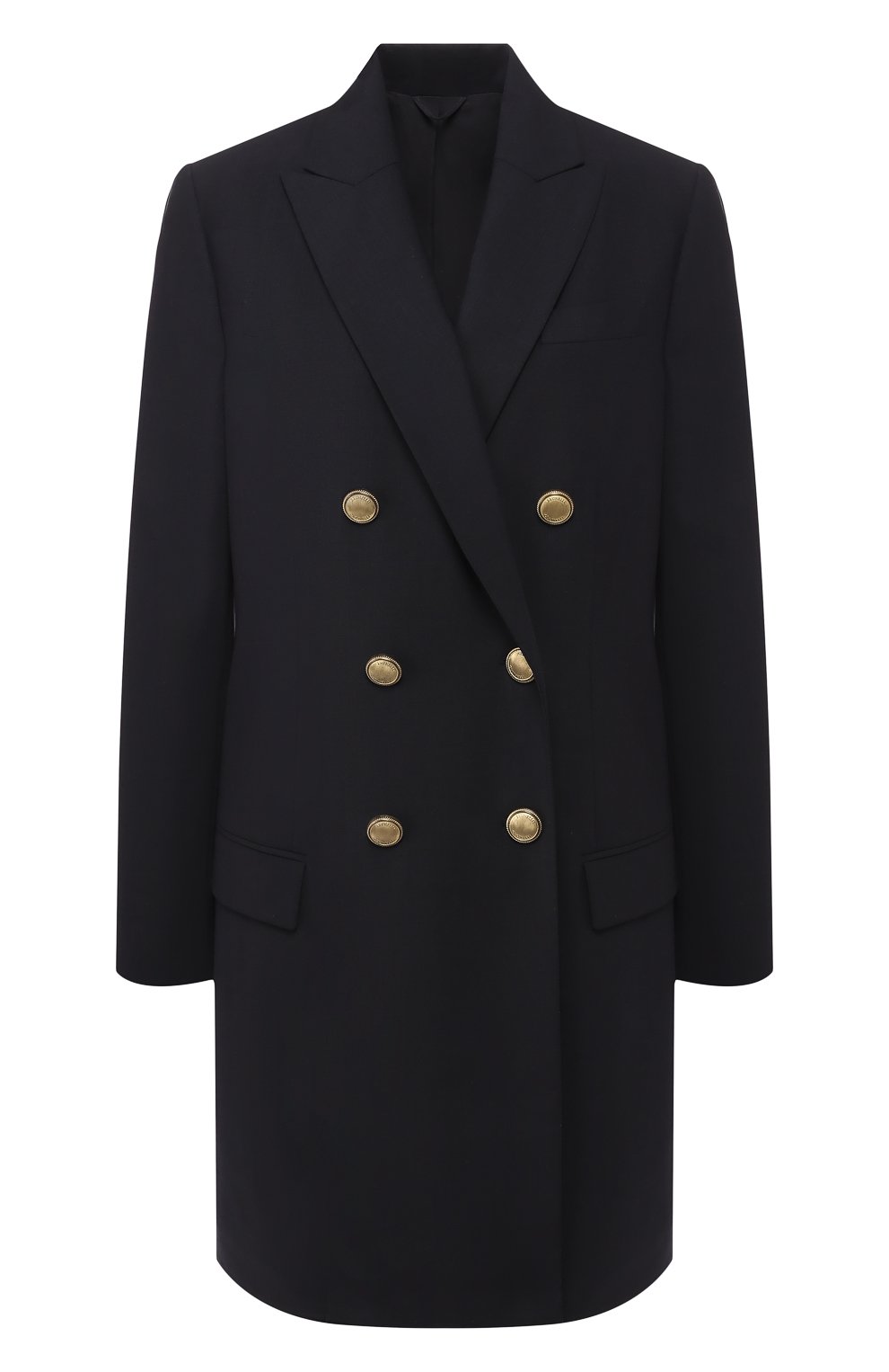 Шерстяное пальто BRUNELLO CUCINELLI темно-синего цвета по цене 325000 руб., арт. M0W079311, фото 1 Шерстяное пальто BRUNELLO CUCINELLI, арт. M0W079311, фото 1