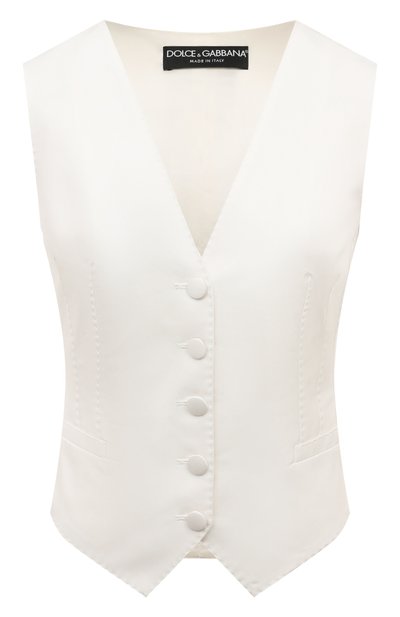 Жилет из хлопка и шелка DOLCE & GABBANA, арт. F79H5T/GDCDE, фото 1