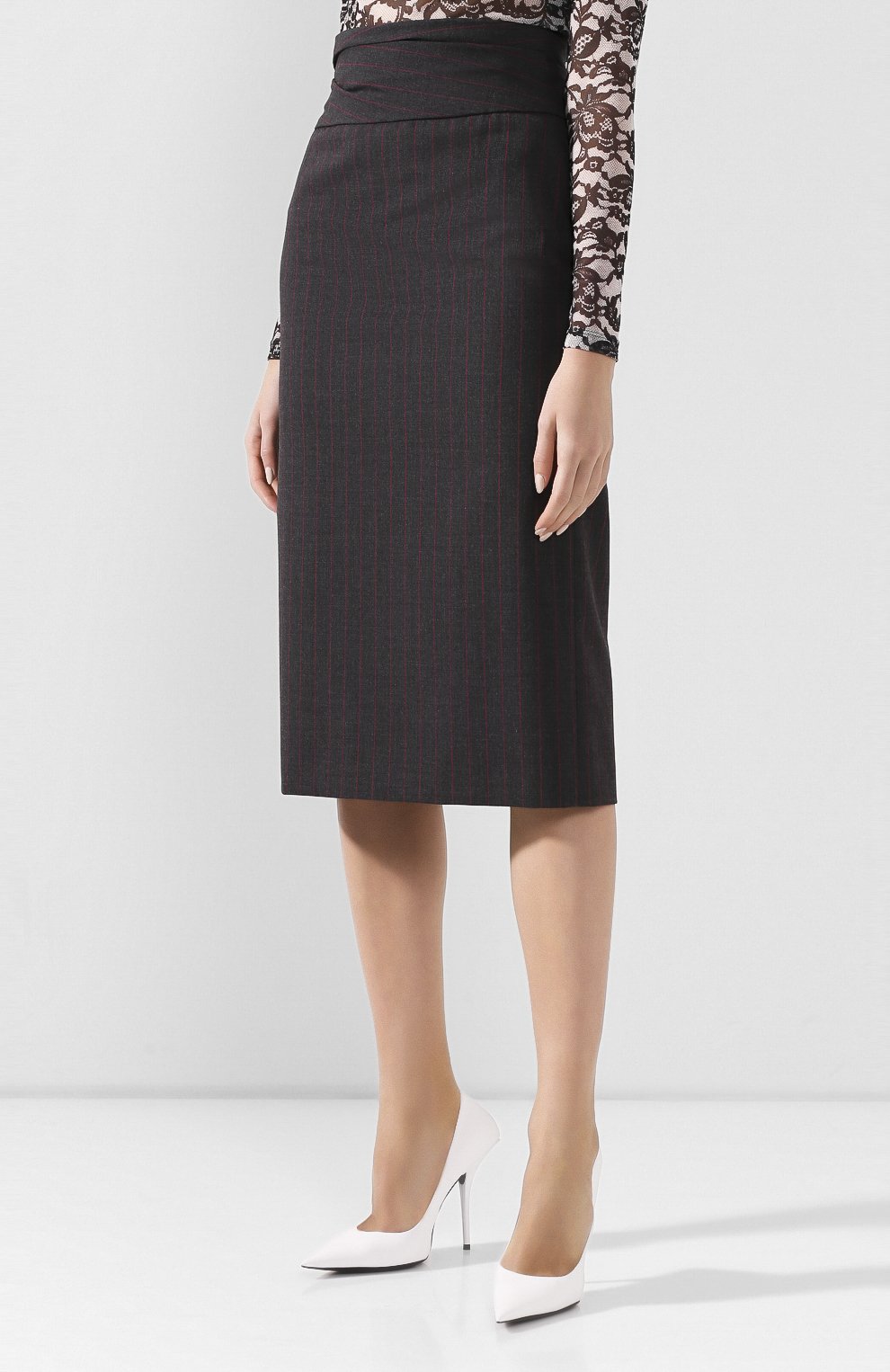Юбка DRIES VAN NOTEN серого цвета по цене 33350 руб., арт. 201-10810-9040, фото 3 Юбка DRIES VAN NOTEN, арт. 201-10810-9040, фото 3