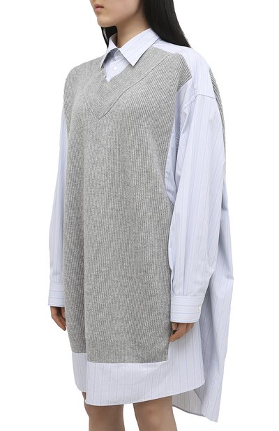 Платье из хлопка и шерсти MAISON MARGIELA, арт. S51DL0356/S53173, фото 3