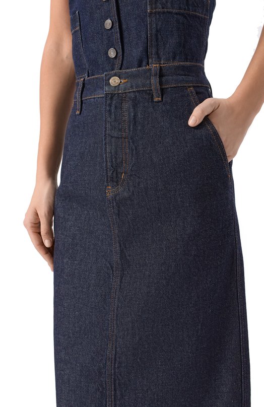 Джинсовая юбка Frame Denim 5007105/THE TR0USER SKIRT Синий  5007105/THE TR0USER SKIRT Фото 5