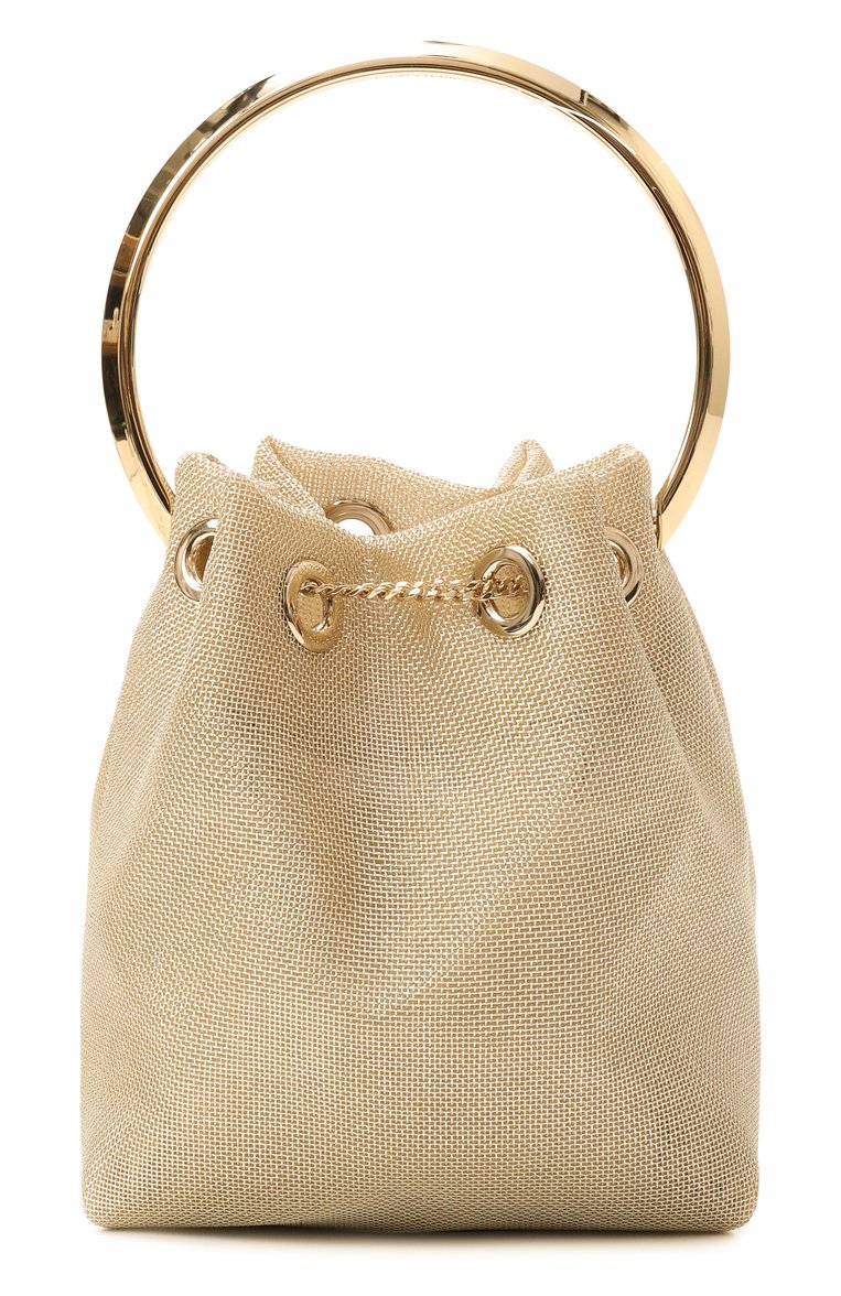 Женская сумка bon bon JIMMY CHOO золотого цвета, арт. B0N B0N | Фото 6 (Размер: mini; Материал: Текстиль; Женское Кросс-КТ: Вечерняя сумка)