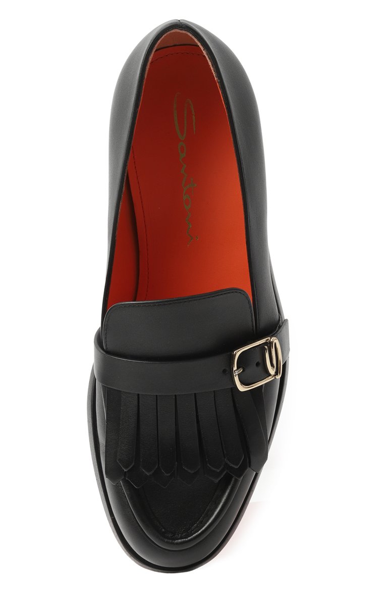 Кожаные лоферы SANTONI, арт. WUQC70080BA2BLGAP24, фото 4