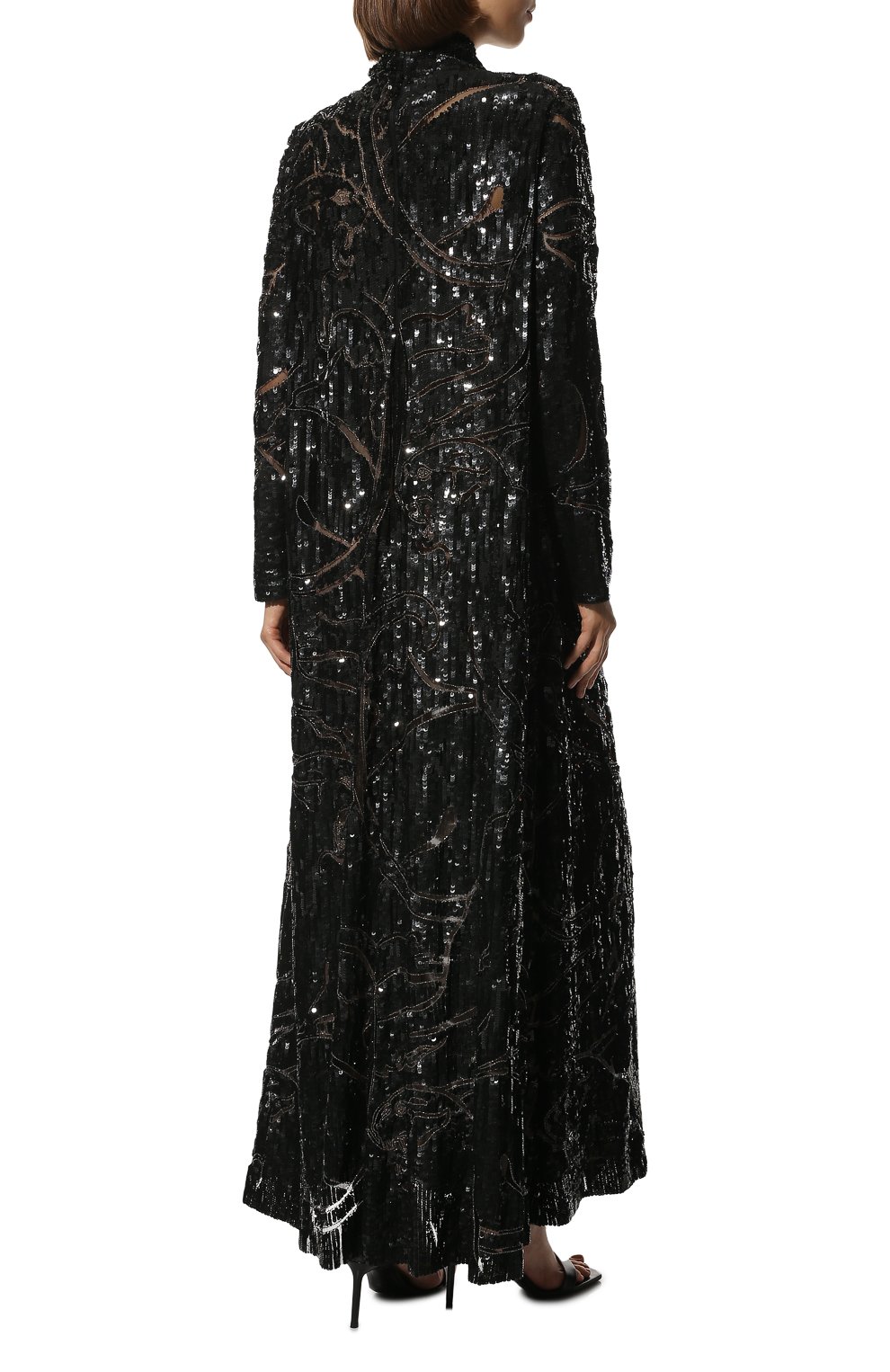 Платье VALENTINO черного цвета по цене 1358000 руб., арт. NB2VD5Z5/1ED, фото 4 Платье VALENTINO, арт. NB2VD5Z5/1ED, фото 4