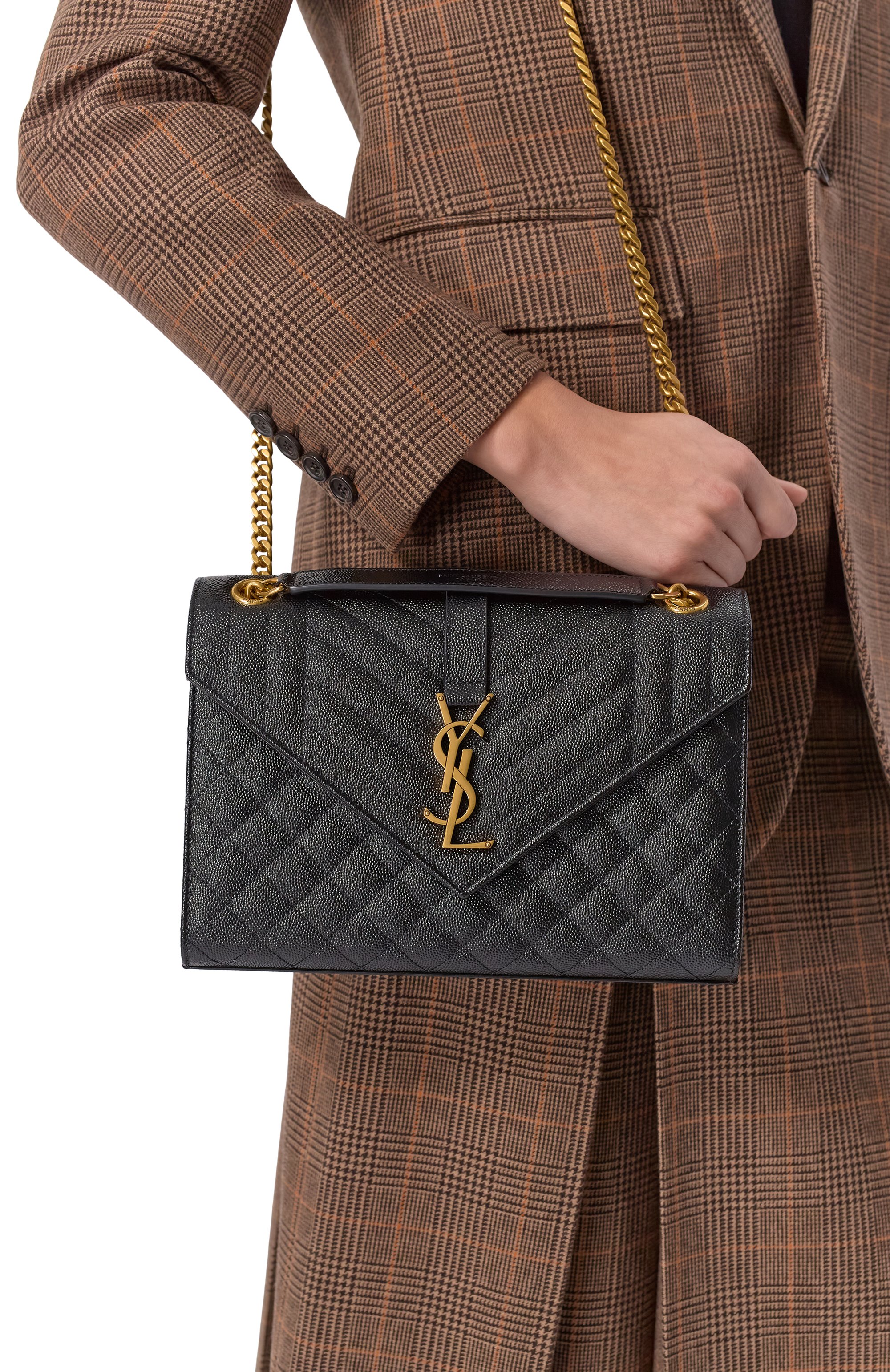 Сумка envelope medium SAINT LAURENT, арт. 600185/B0W97, фото 2