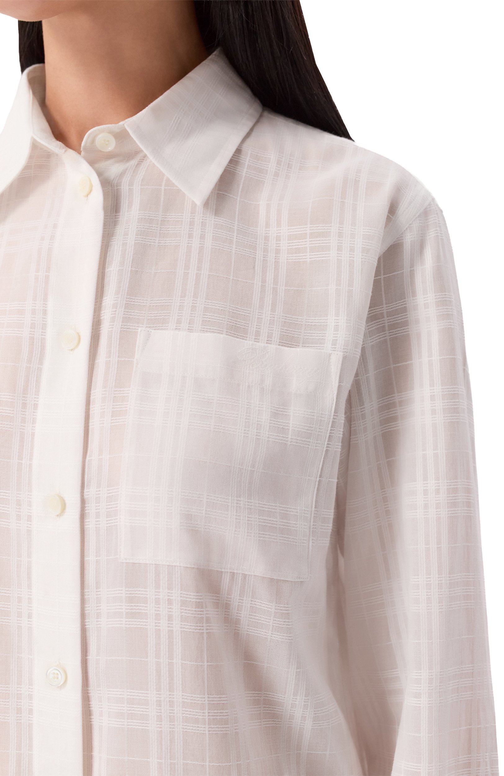 Хлопковая рубашка BURBERRY, арт. 8128113, фото 5