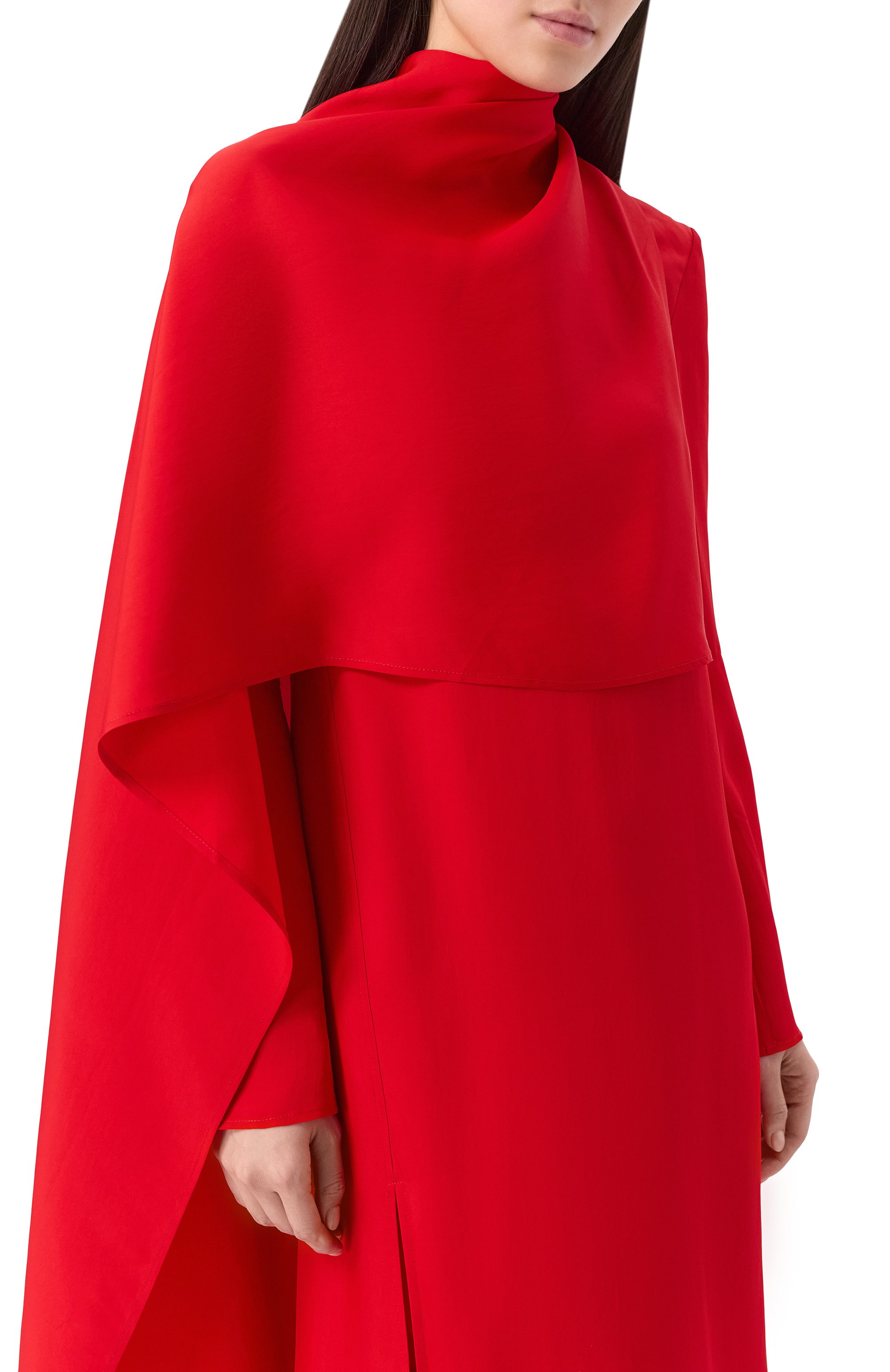 Платье из вискозы и шелка CO красного цвета по цене 175500 руб., арт. 4336DVST-PS25, фото 5 Платье из вискозы и шелка CO, арт. 4336DVST-PS25, фото 5