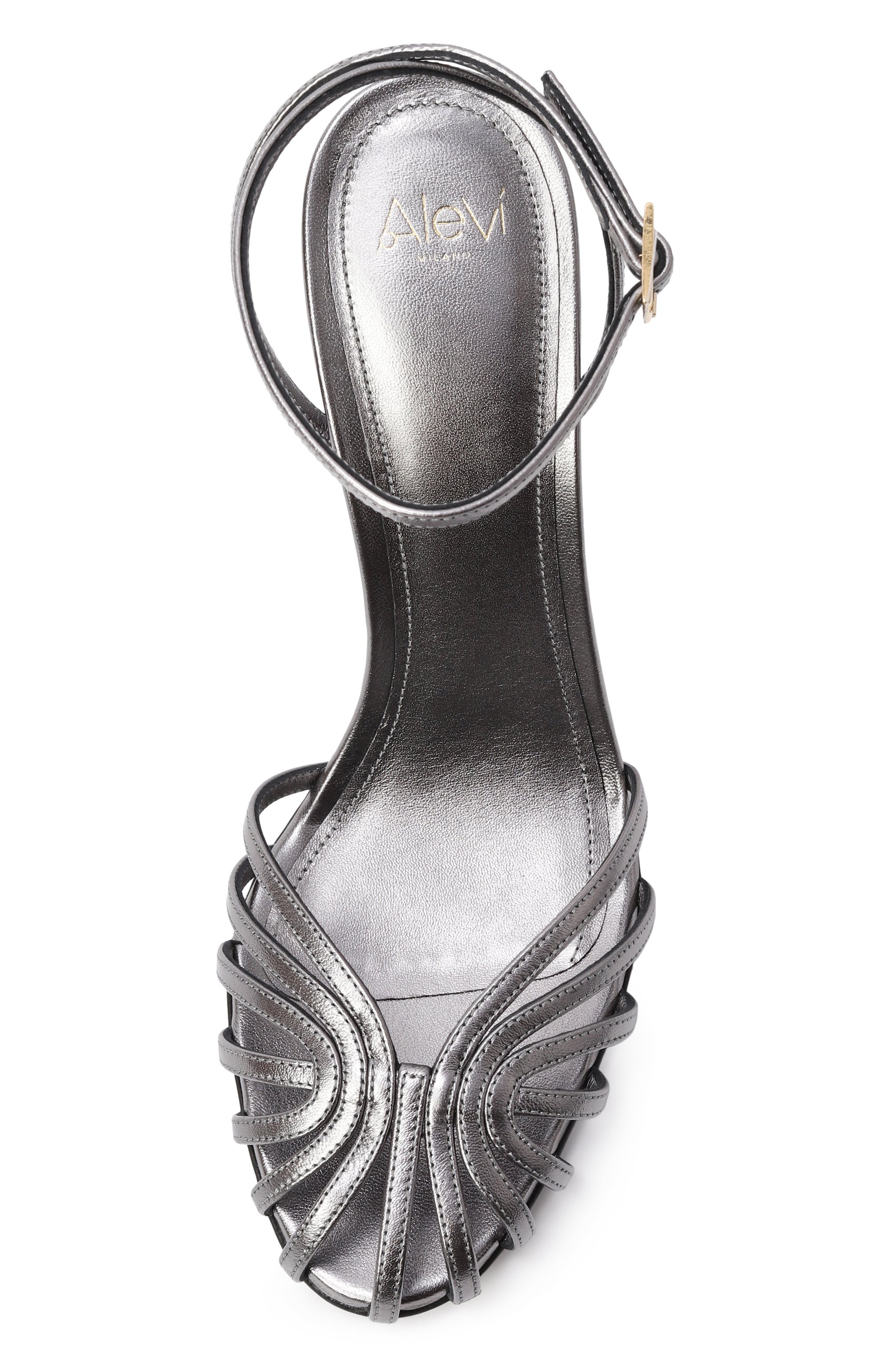 Кожаные босоножки ally 95 ALEVI MILANO, арт. L25SC002.R.0795K55/GLAM SHINE, фото 6