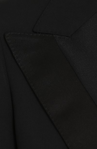 Приталенный жакет из смеси шерсти и шелка DOLCE & GABBANA черного цвета по цене 233000 руб., арт. F290PT/FUBD6, фото 5 Приталенный жакет из смеси шерсти и шелка DOLCE & GABBANA, арт. F290PT/FUBD6, фото 5