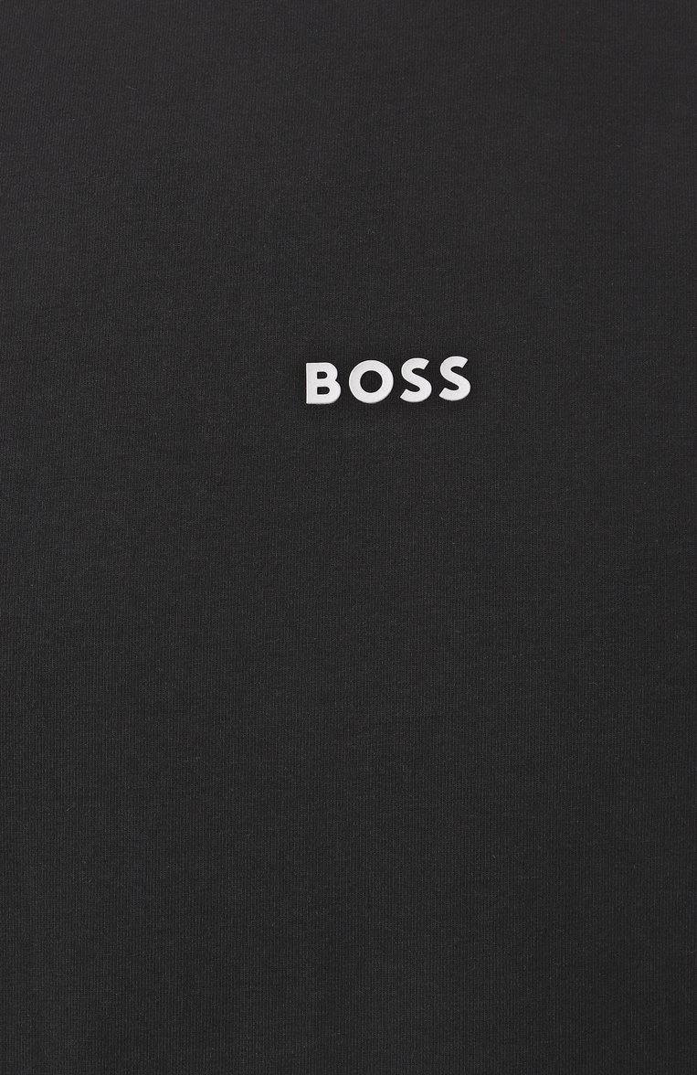 Мужская хлопковый лонгслив BOSS ORANGE черного цвета, арт. 50473286 | Фото 6 (Длина (для топов): Стандартные; Материал внешний: Хлопок; Драгоценные камни: Проставлено; Рукава: Длинные; Материал сплава: Проставлено; Стили: Кэжуэл; Прин�т: Без принта; Мужское Кросс-КТ: Футболка-одежда; Кросс-КТ: Джерси)