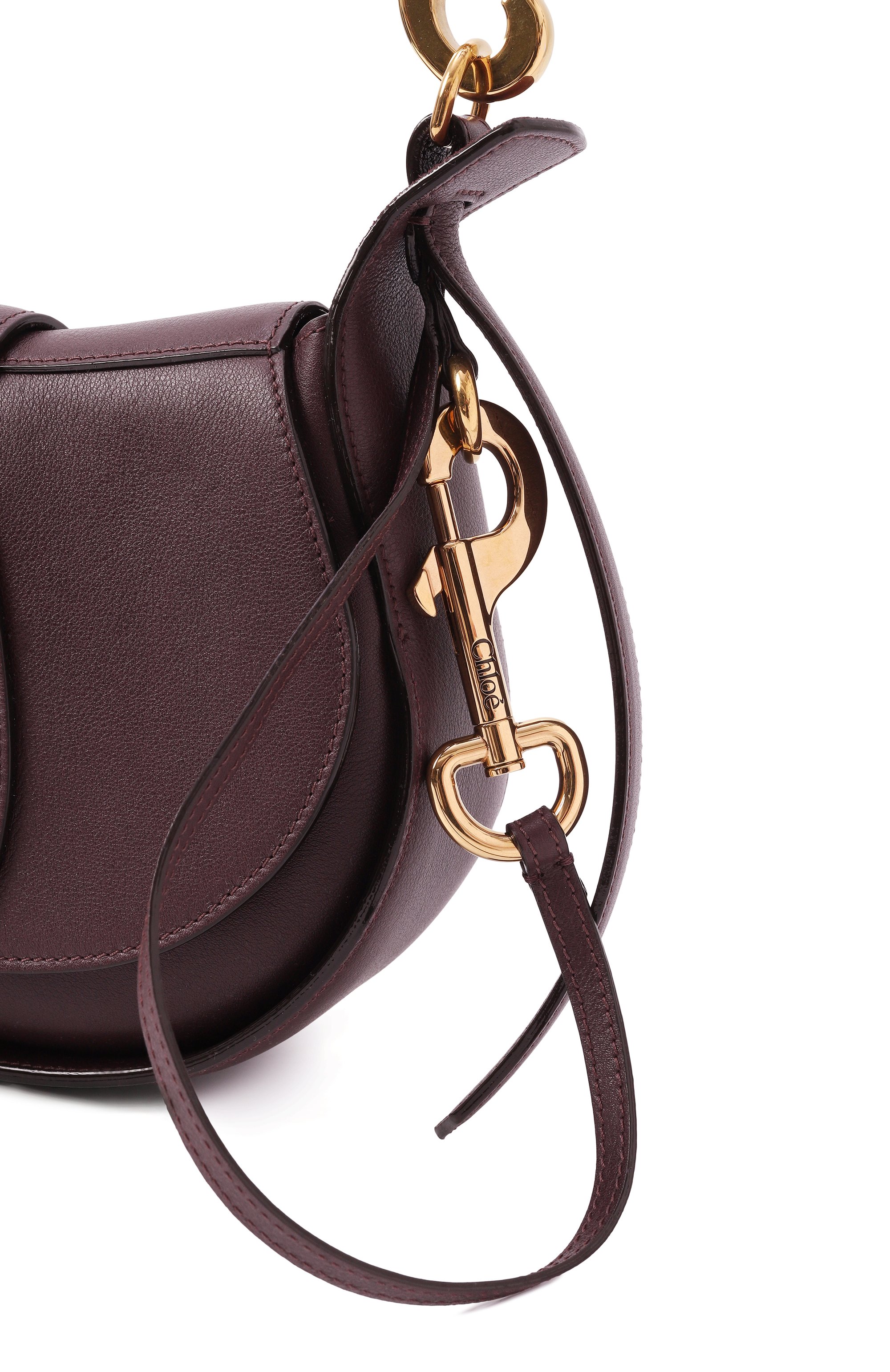 Сумка ride CHLOÉ темно-бордового цвета по цене 331000 руб., арт. CHC25SS581032, фото 3 Сумка ride CHLOÉ, арт. CHC25SS581032, фото 3