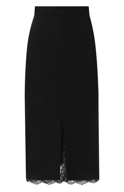 Женская юбка из смеси шерсти и шелка ALEXANDER MCQUEEN, арт. 558769/QMJ09
